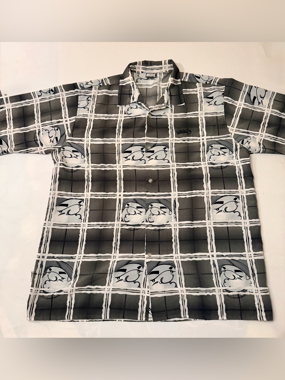 Vintage Y2K South Pole Hip-Hop Logo Men's Size XL Button Up Retro Skate Shirt